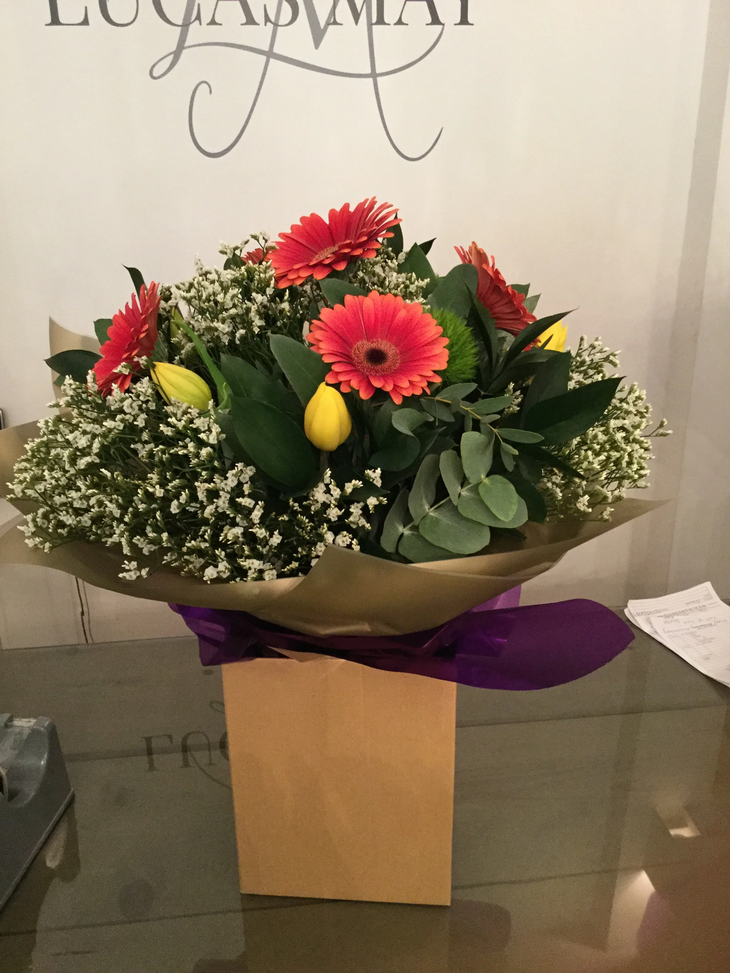 Gerbera and Tulip  Bouquet