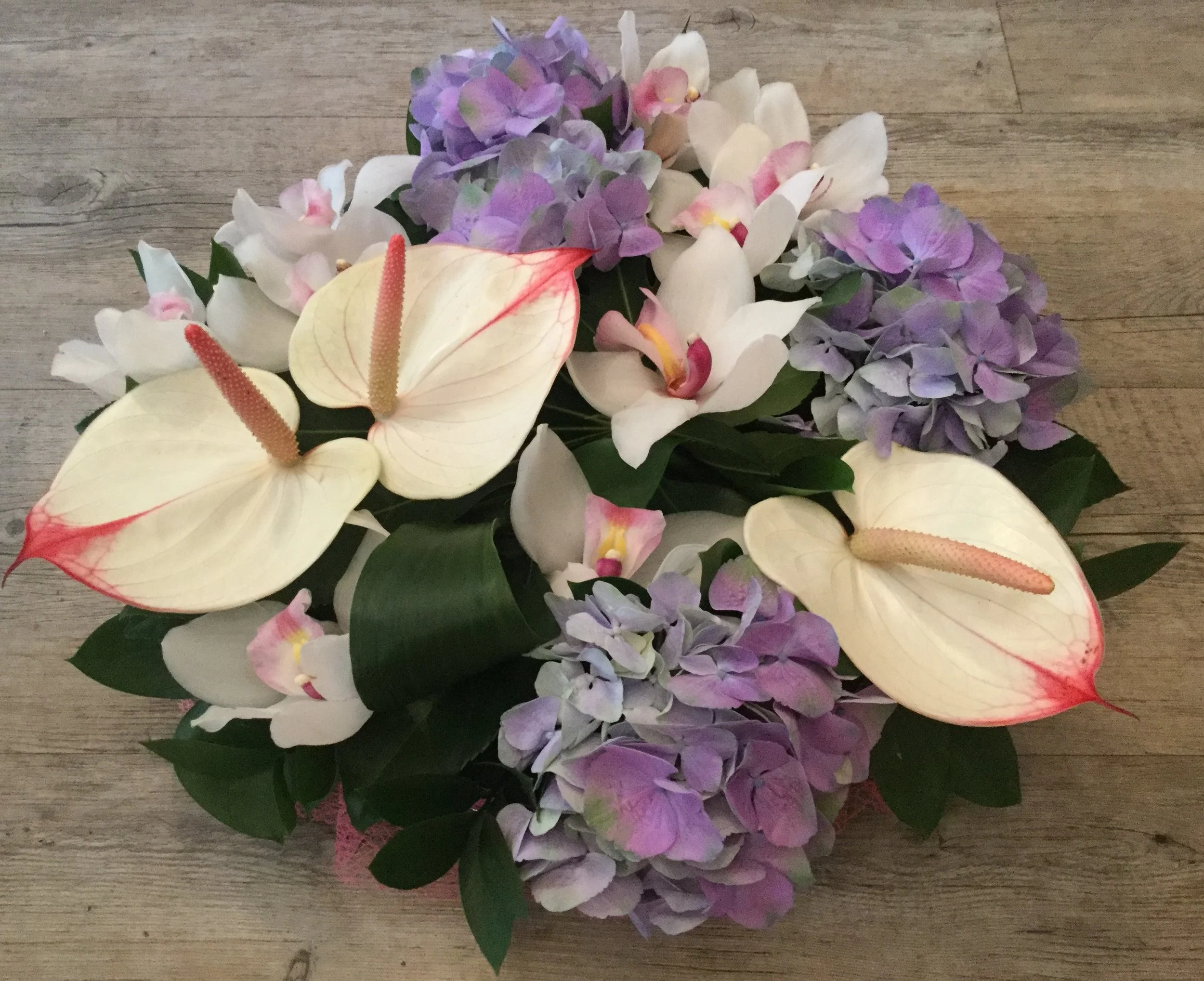 Orchid Hydrangea Posy 