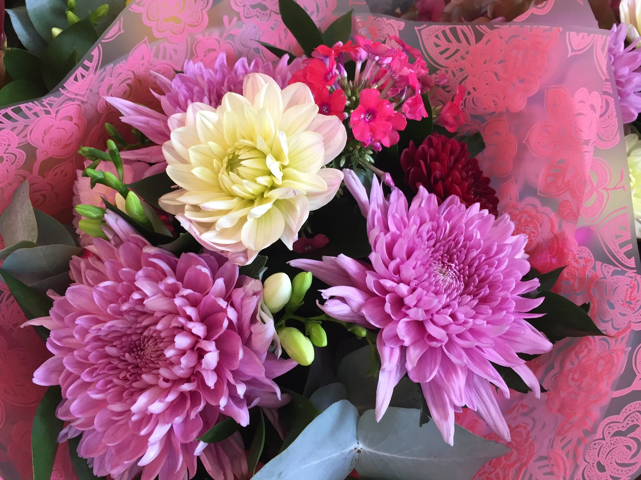 Seasonal hand tied bouquet