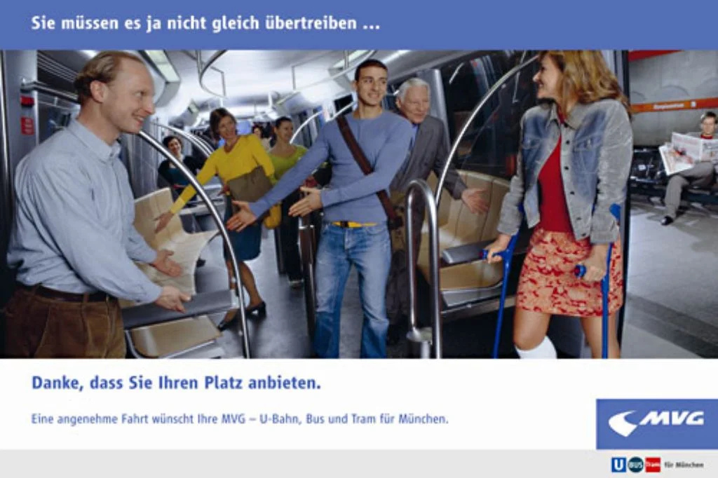 Übertrieben ist hier einzig und allein die Bildsprache. Quelle: www.mvg.de