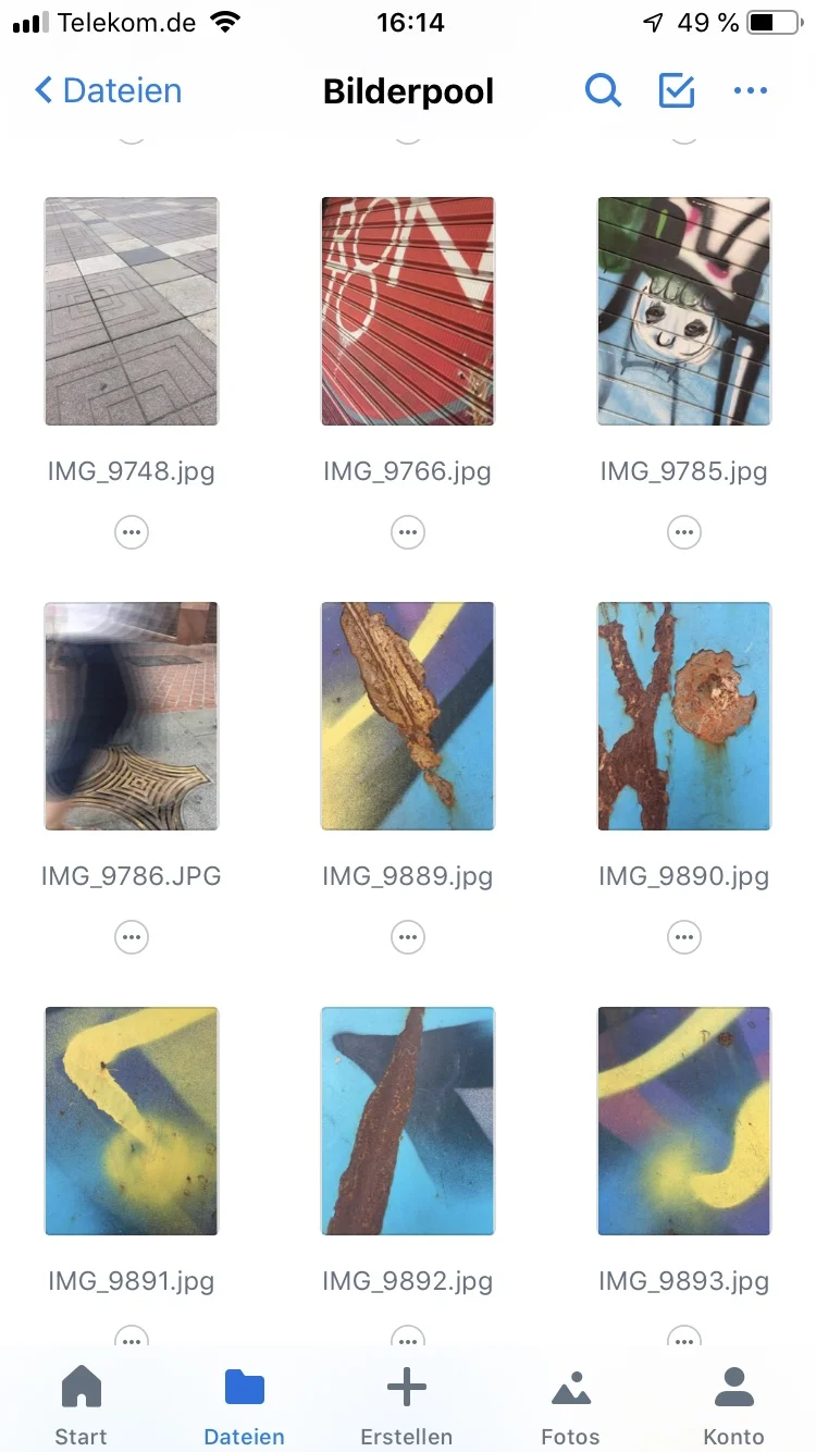 Manchmal fotografiere ich nur Graffiti oder Rost - so entstehen wunderschöne Hintergrundmotive für Instagram-Posts.