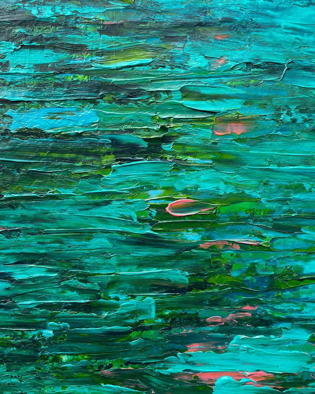 Close up of new framed piece 'Sea of Tranquility'. I cherish time spent in 'the blue', it is like no other. I feel totally at home there. This piece is an homage to our wonderful oceans.⁠. Framed and ready to hang.⁠
⁠
Available from my Artfinder shop