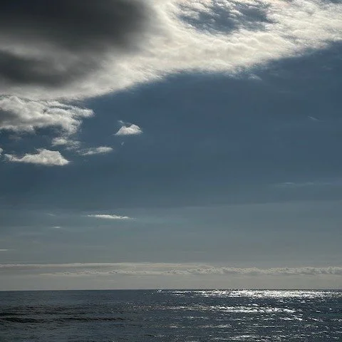 Spending time next to the sea is always a reminder to myself of why I paint water (not that I need a reminder). I am mesmerised by the knowledge that this water here has travelled the earth, travelled the years. Every drop is a piece of history, ever