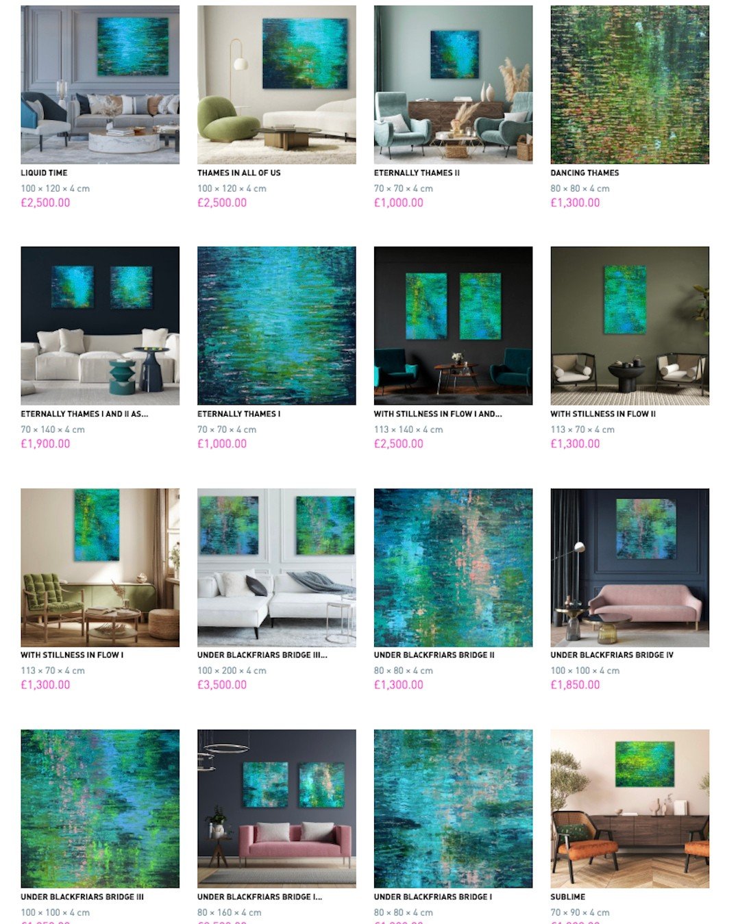 If you know someone who loves London, loves the Thames and you are stuck for gift inspiration.  Just head over to the Degree Art website (link in bio and below) to see works inspired by the Thames itself.  Created in response to my 'Be Still in Flow'