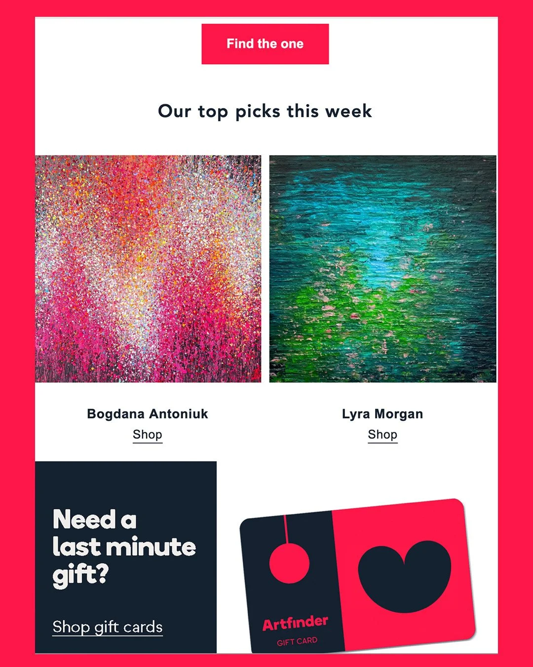 Lovely to have 'Moment in Flow' included in Artfinder's 'Top Picks' this last weekend. ⁠
⁠
'Moment in Flow' is inspired by water, surely not!?!? The way that it flows and adapts to its environment with such grace reminds me that life is a series of m