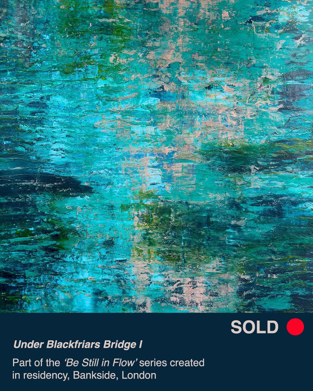 'Under Blackfriars Bridge I' has gone back home in a sense - to a collector in London!  Made as part of my residency at Bankside last year, it makes me happy to know that it has gone full circle and back to London. ⁠
⁠
My time spent under the bridge 