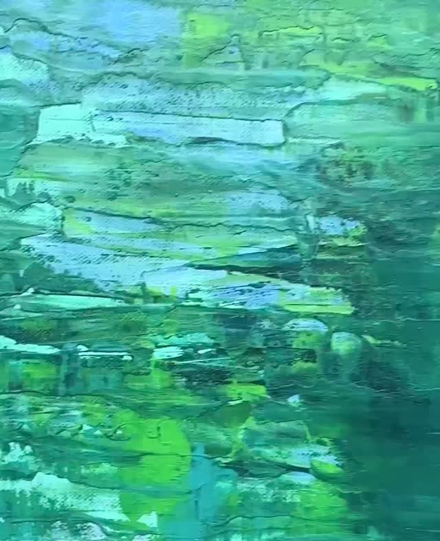 More of new piece 'River of Letting Go'. When I watch a river flow, I'm reminded that it holds history, the present, and the future in every drop. That perspective enables a letting go of the things that can become weighty.⁠
⁠
Available from my Artfi