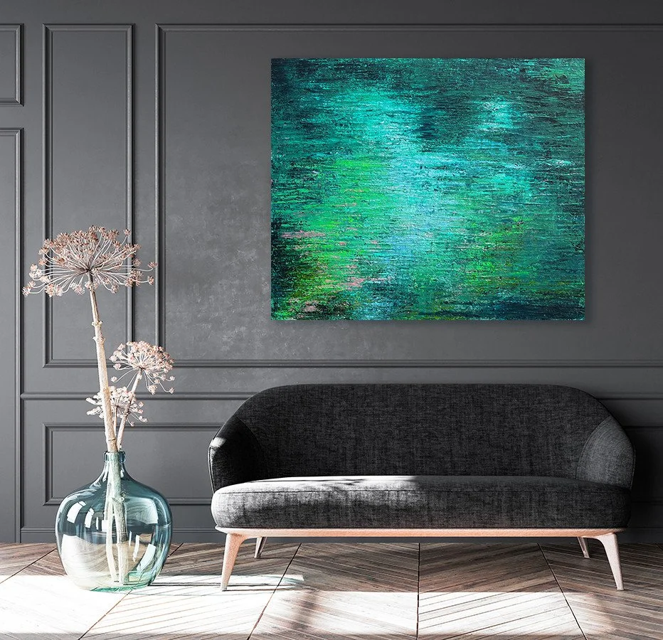 *NEW* As this one is all about being inspired by the ever-changing surface of the rivers I observe, I've called it 'As River'. I love how the water dances with the wind how that sense of calm can come about when &lsquo;going with the flow&rsquo;!⁠
⁠
