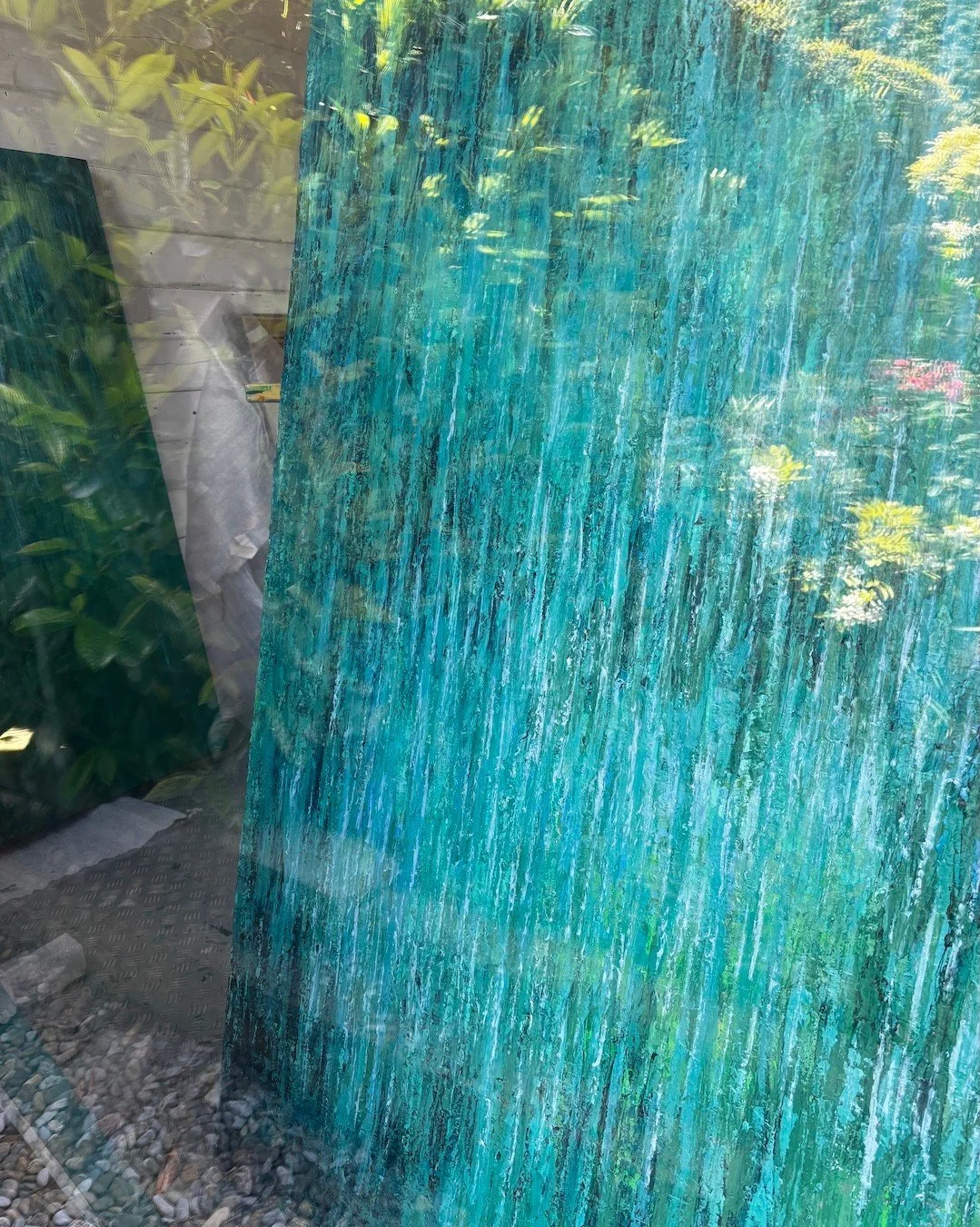 Studio reflection.  Outside looking in. ⁠