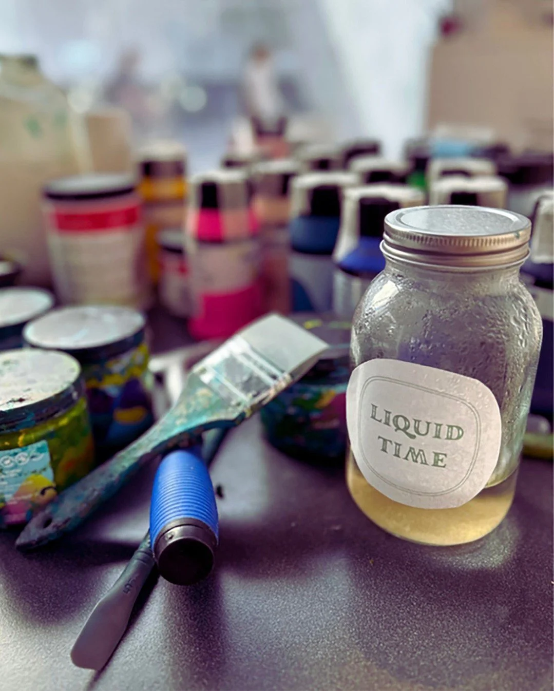 One of the reasons I've fascinated (obsessed?!) with water is I see it as liquid time. Every drop that has ever been is still here, in river, in sea, in cloud, in us. This shot was taken during my residency in London last year, a jar of Thames water,