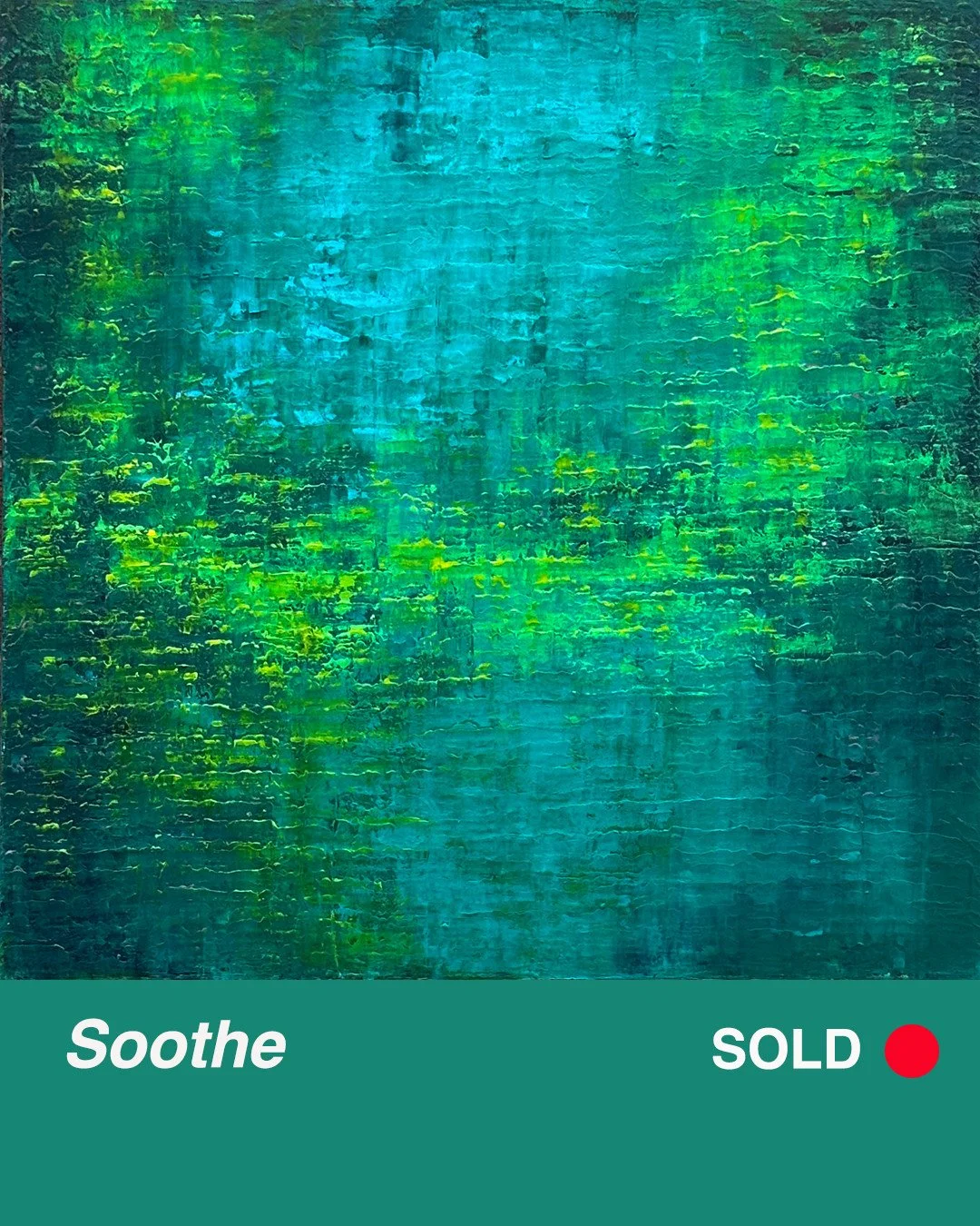 'Soothe' is now in its new home with a collector in the UK. "I am absolutely delighted with it, and it is already hung".⁠
⁠
To view more of my work, please follow linkin bio or head to⁠
www.lyramorgan.com