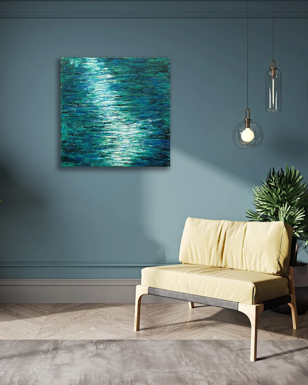 *NEW*  Creativity is flowing in the studio this week so it's appropriate that I've named this new piece 'Flows from Source'. It continually fascinates me that because we are 70-80% water, we too come from the same source as the sea. This is a celebra