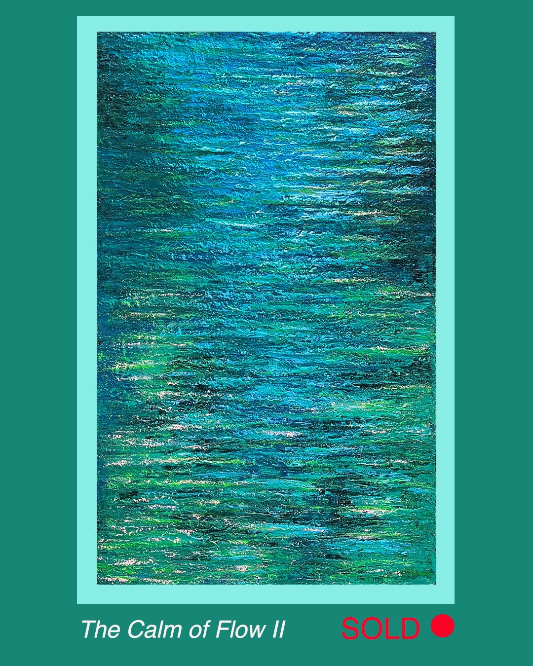 The Calm of Flow II  is now in its new home in Poland. It sometimes seems a bit surreal  to think how far and wide my 'babies' go out into the world!