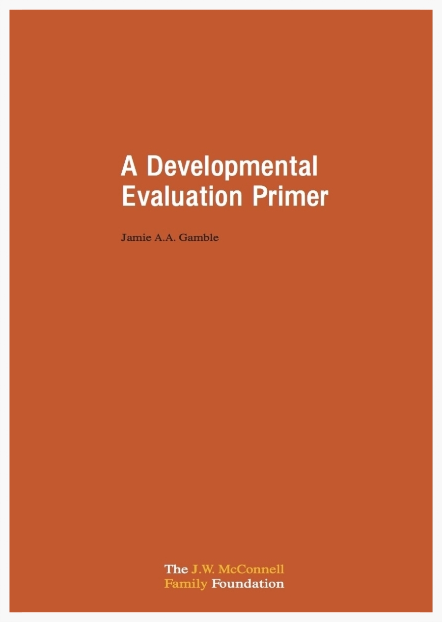 Developmental Evaluation Primer