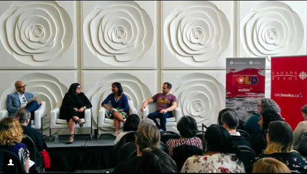 Photo of the After Canada Reads panel from The Fold's Instagram (@the_fold)