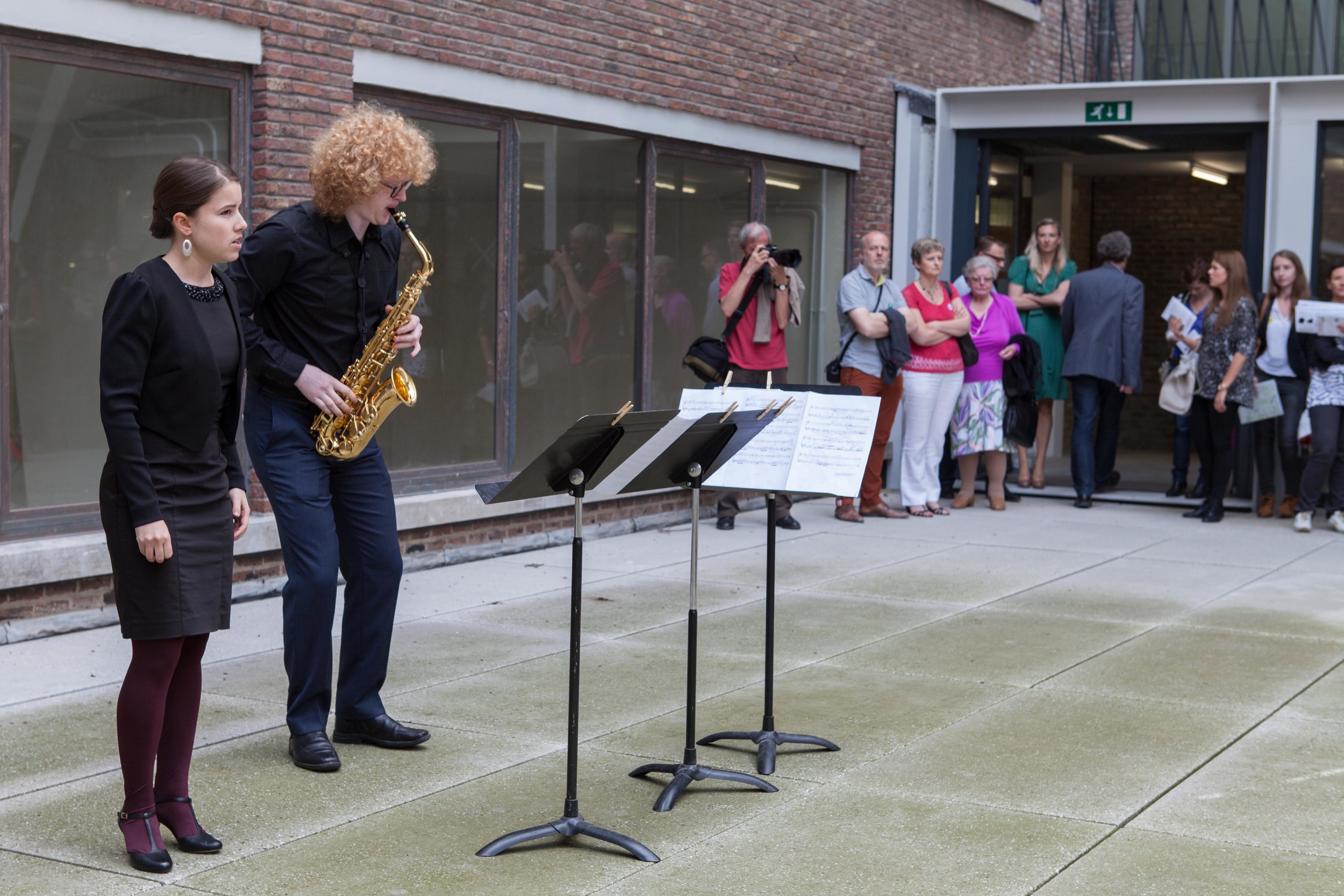 Concert in CC 'De Grote Post' te Oostende. Saxofonist: Stephen Biebuyck. (2014)