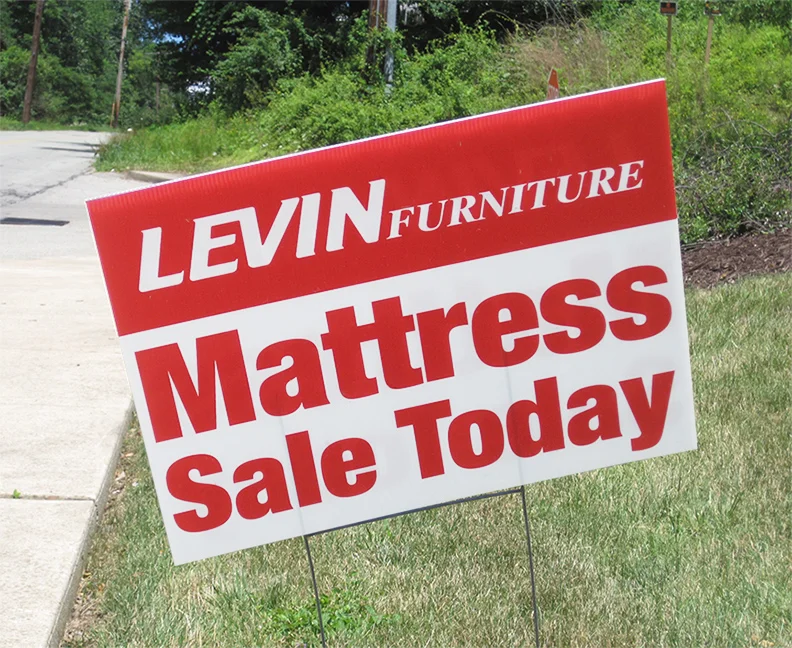LEVIN FURNITURE YARD SIGN #1