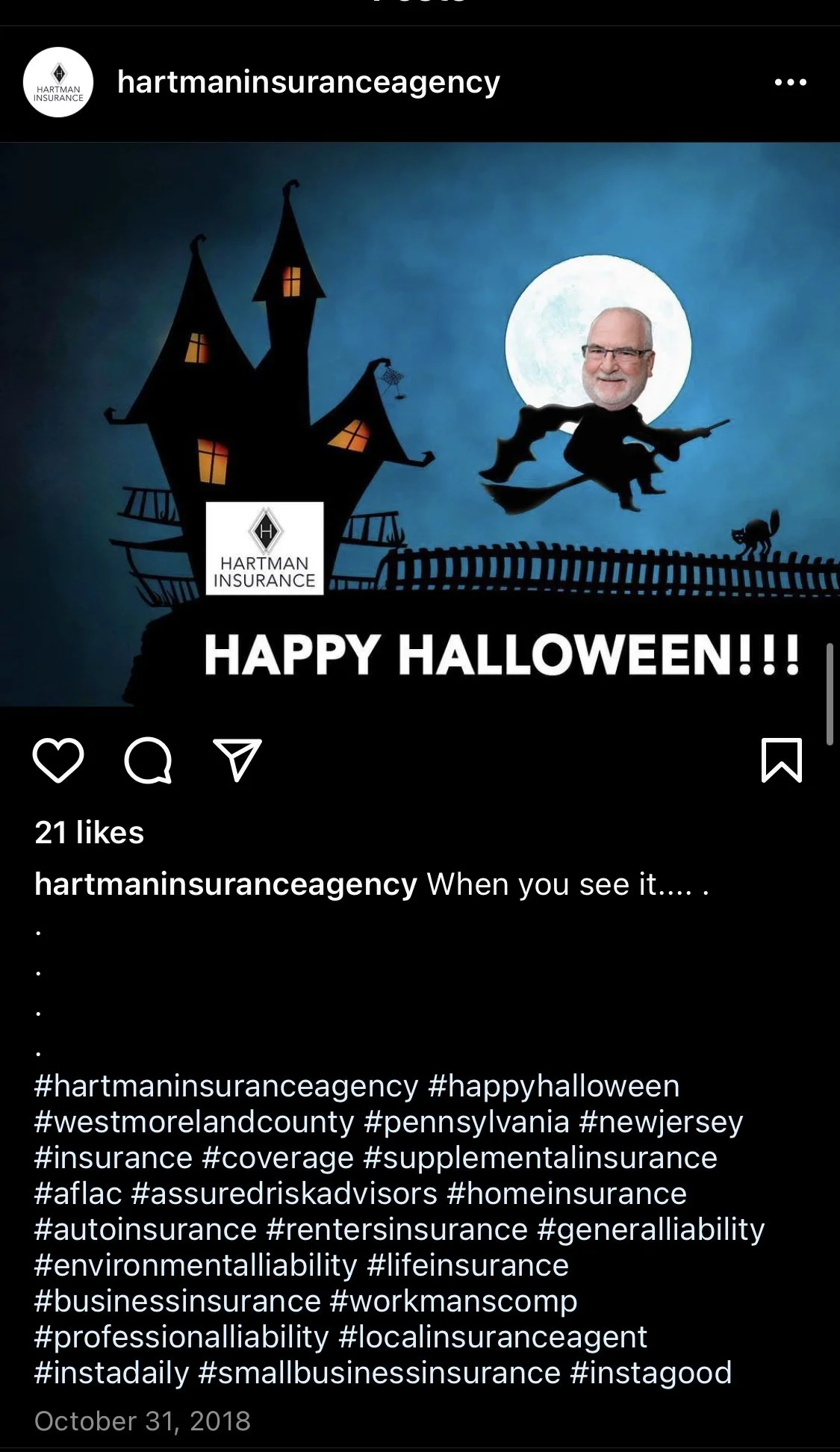 Halloween-Theme Instagram Post