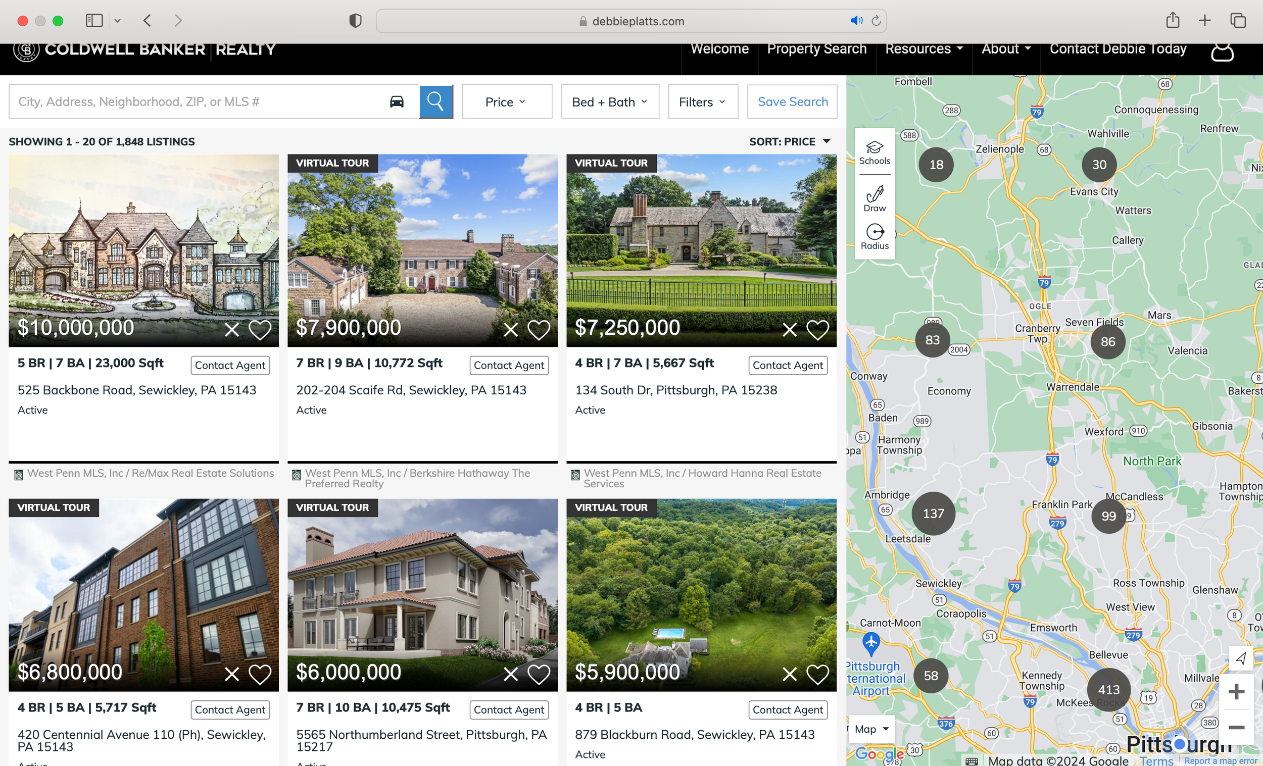 Property Search - Desktop