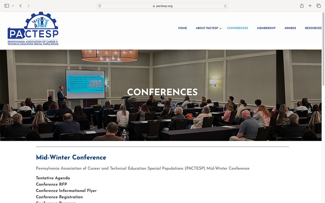     Conferences (Desktop View)    