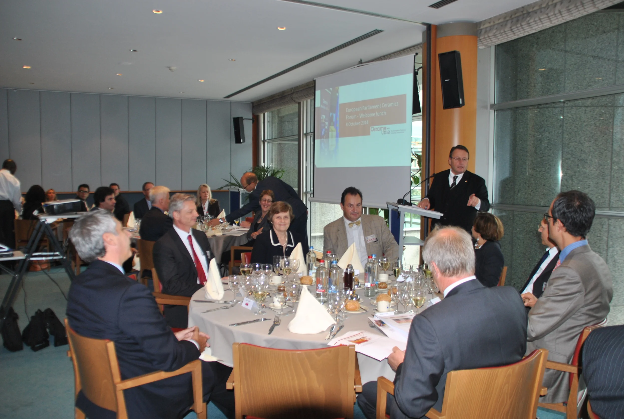 8 Oct 2014 - EPCF welcome lunch for MEPs