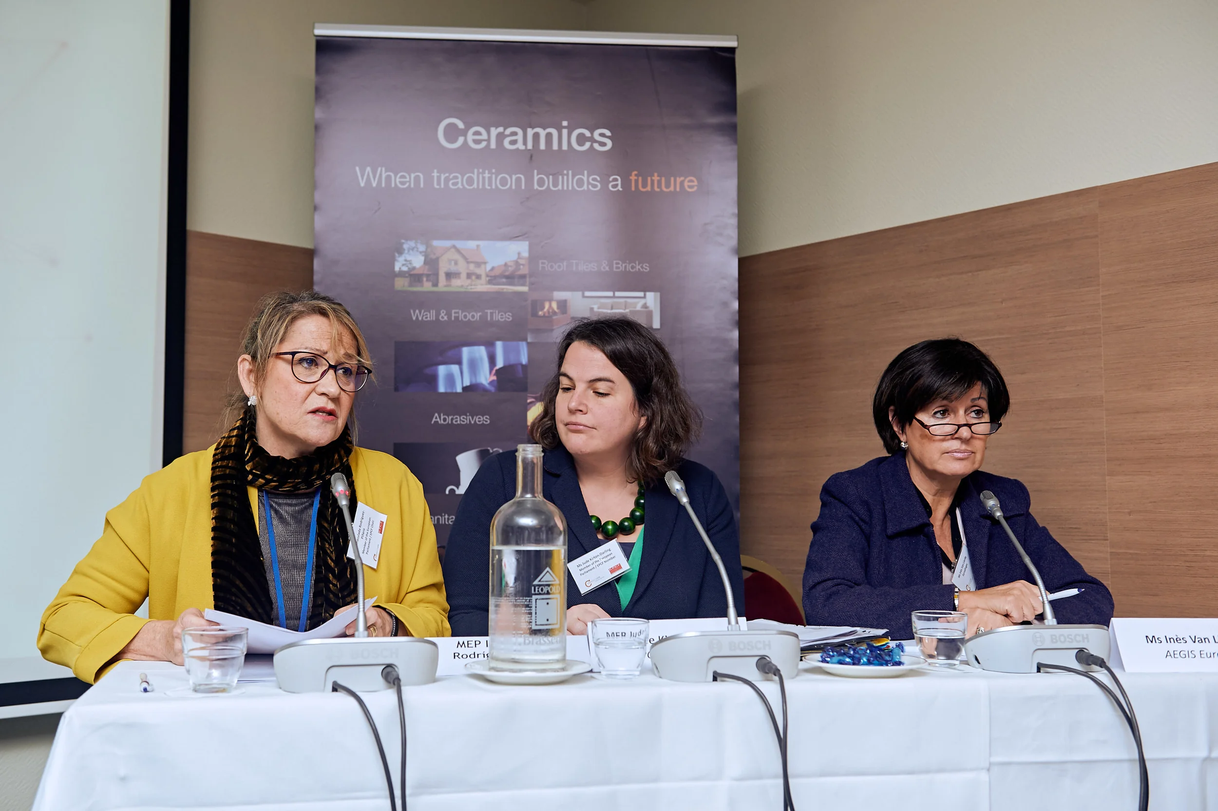 MEP Inmaculada Rodríguez-Piñero, MEP Jude-Kirton Darling and Ines Van Lierde