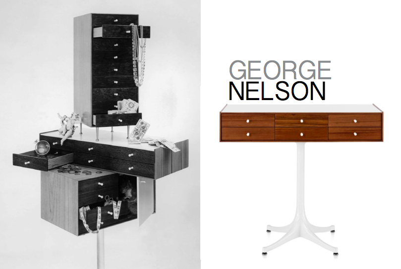 Left and Right: Inspired by Japanese design, The Nelson Miniature Chests, 1951, Images Archival image courtesy of Vitra Design Museum and Herman Miller 