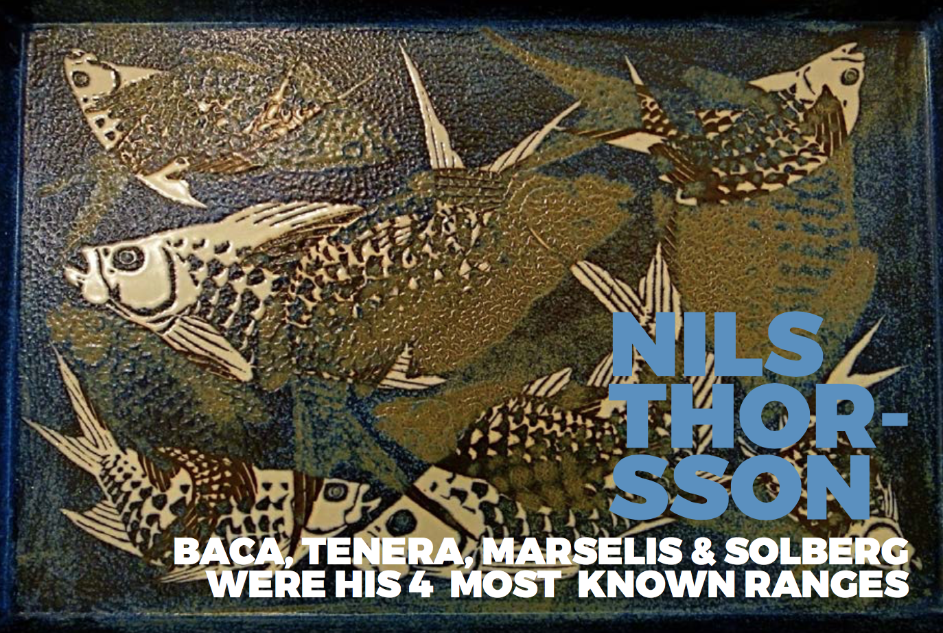 A detail of a platter designed by Nils from the Baca years