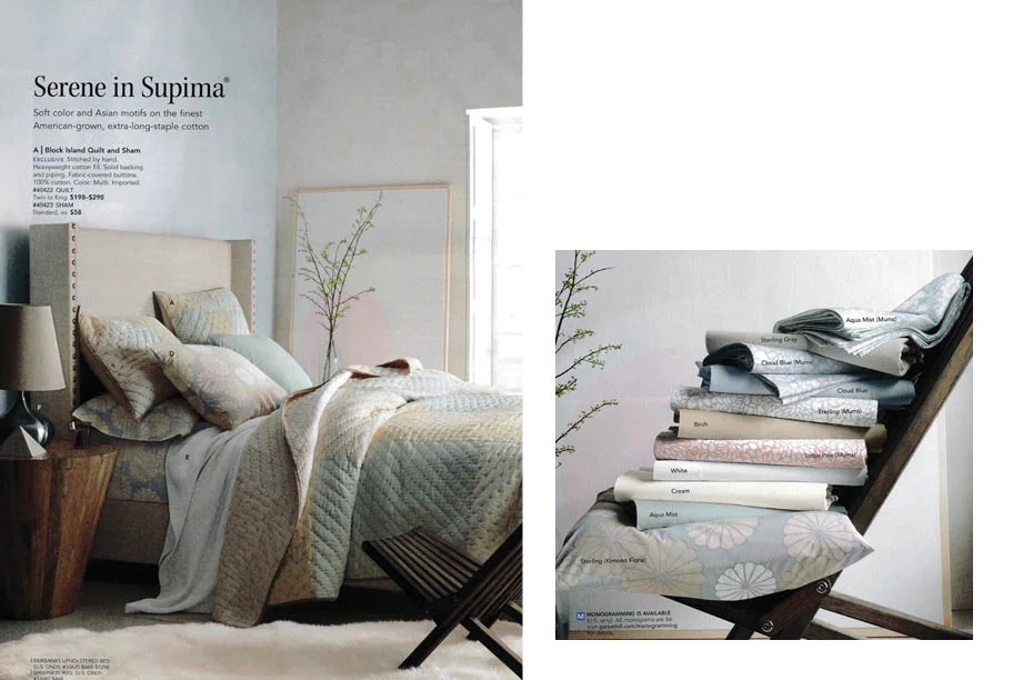 In the catalog, Photography: Seth Smoot, Prop Styling: Carin Scheve, Soft Styling: Eduardo Vinueza, Art Direction: Marcus Hay for SMH, Inc
