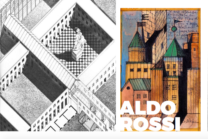 More of Aldo Rossi's amazing sketches for his projects 