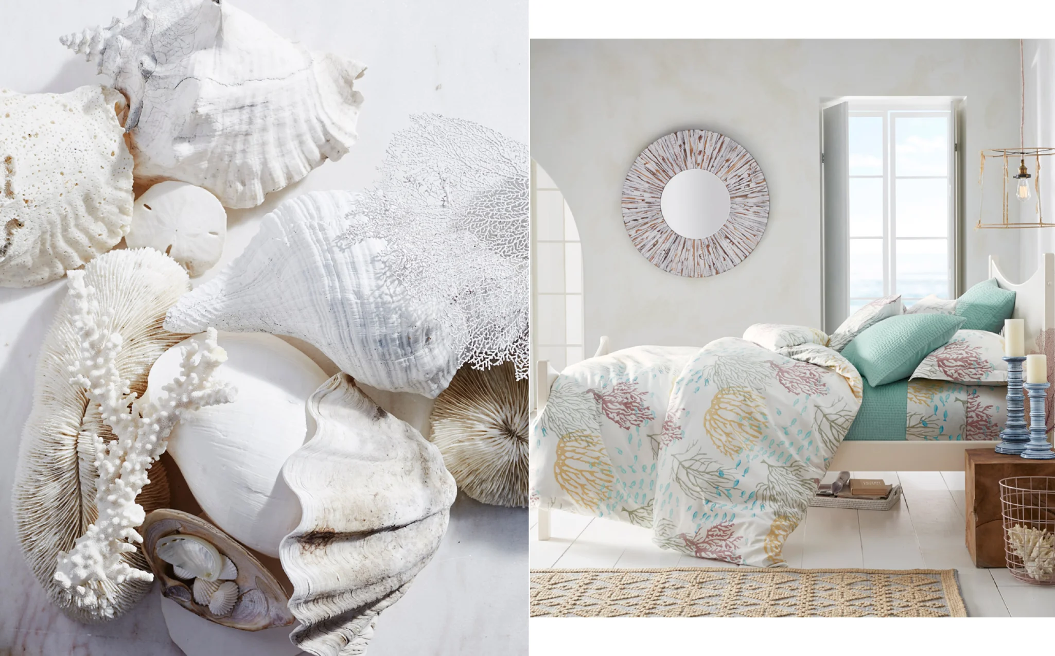Left: Photography: Seth Smoot, Styling: Helen Crowther, Art Direction: Marcus Hay for SMH, Inc, Right: Photography: Seth Smoot, Styling: Carin Sheve, Art Direction: Marcus Hay for SMH, Inc