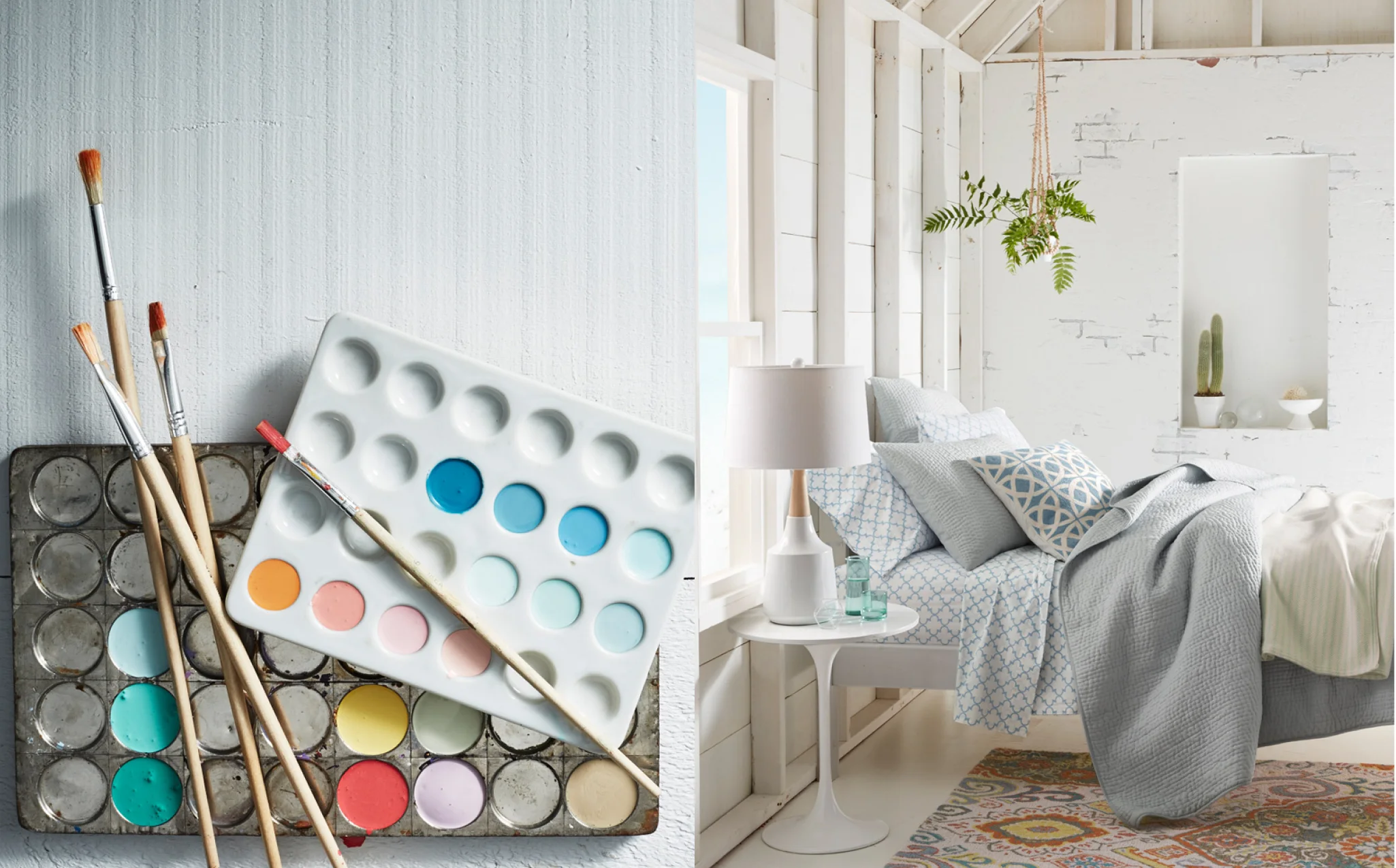 Left: Photography: Seth Smoot, Styling: Helen Crowther, Art Direction: Marcus Hay for SMH, Inc, Right: Photography: Seth Smoot, Styling: Carin Sheve, Art Direction: Marcus Hay for SMH, Inc