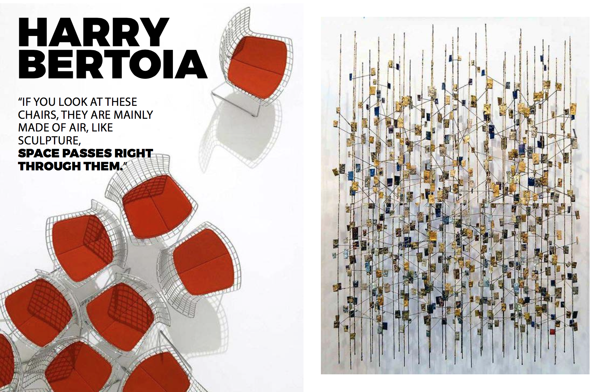 Left: Image courtesy of Knoll, Right: Sculpture 