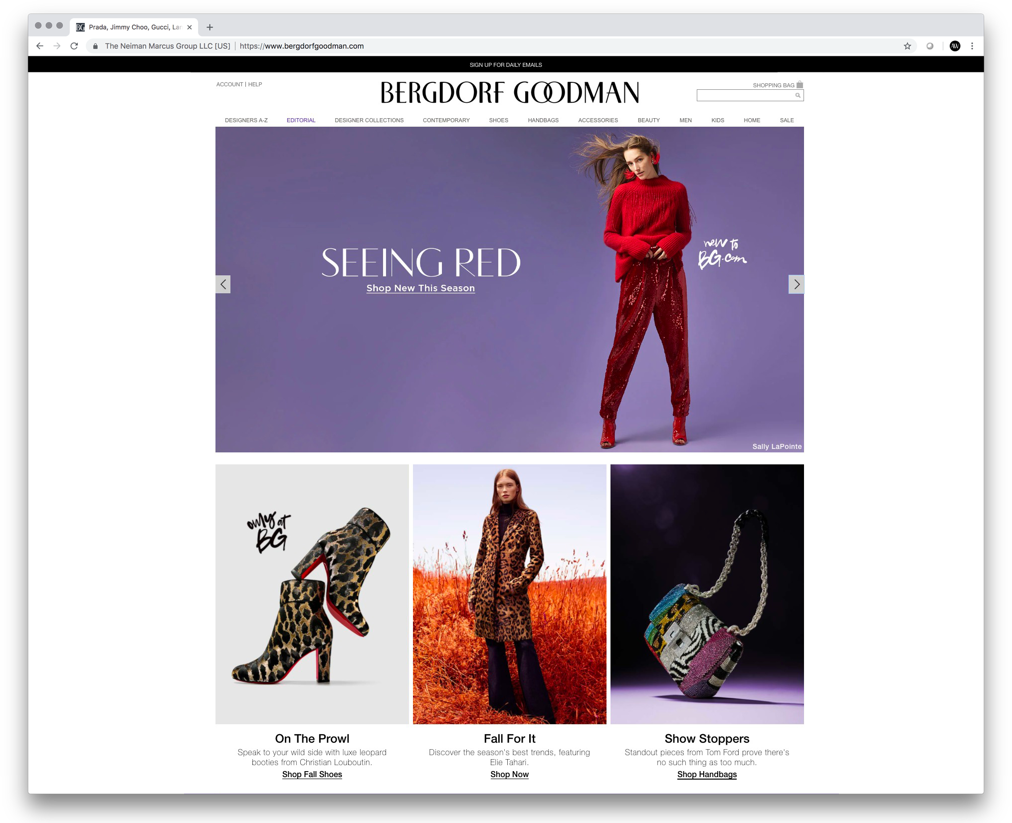  Bergdorf Goodman Homepage 