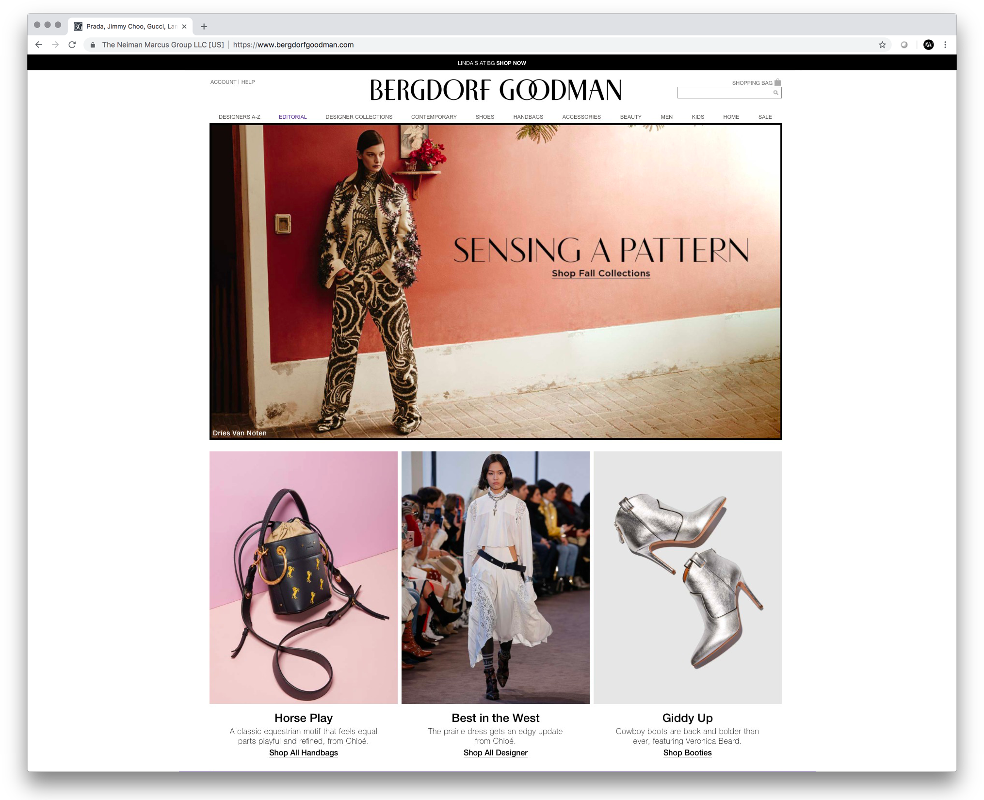  Bergdorf Goodman Homepage 