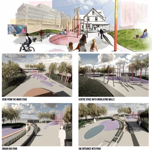 HUMPY HOLLOW PARK The Re:imagine Humpy Hollow Park project aims to explore how this under-used and underappreciated park can be reimagined as a vibrant urban space that is better connected to its surroundings, and provides the community with lasting amenities.