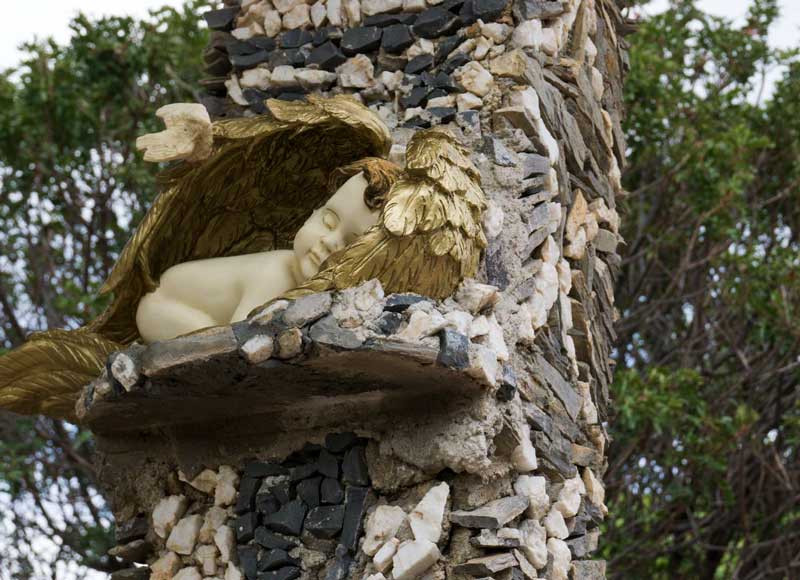 Adornment in a cemetary in real de catorce, mexico