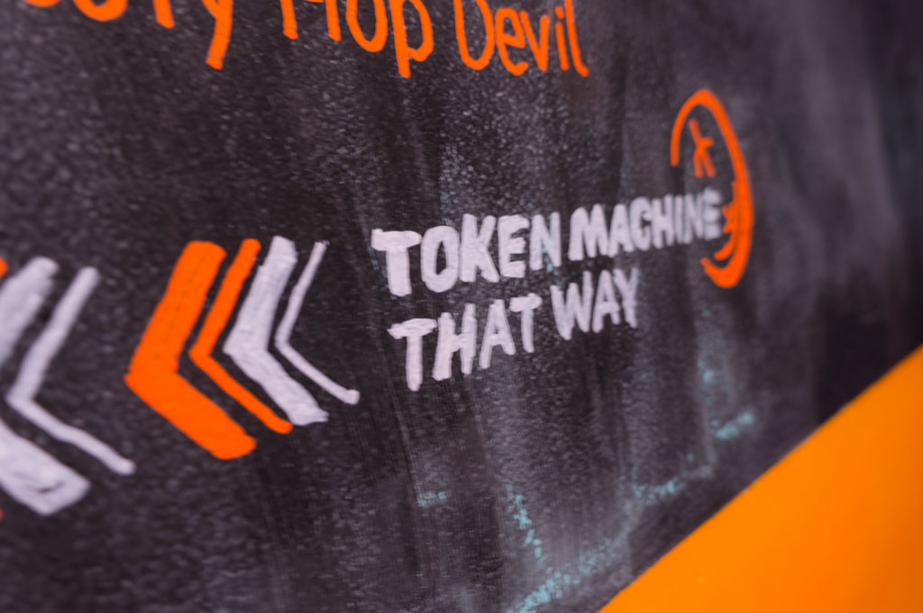 Chalkboard illustrations were done via a projector and some patience.