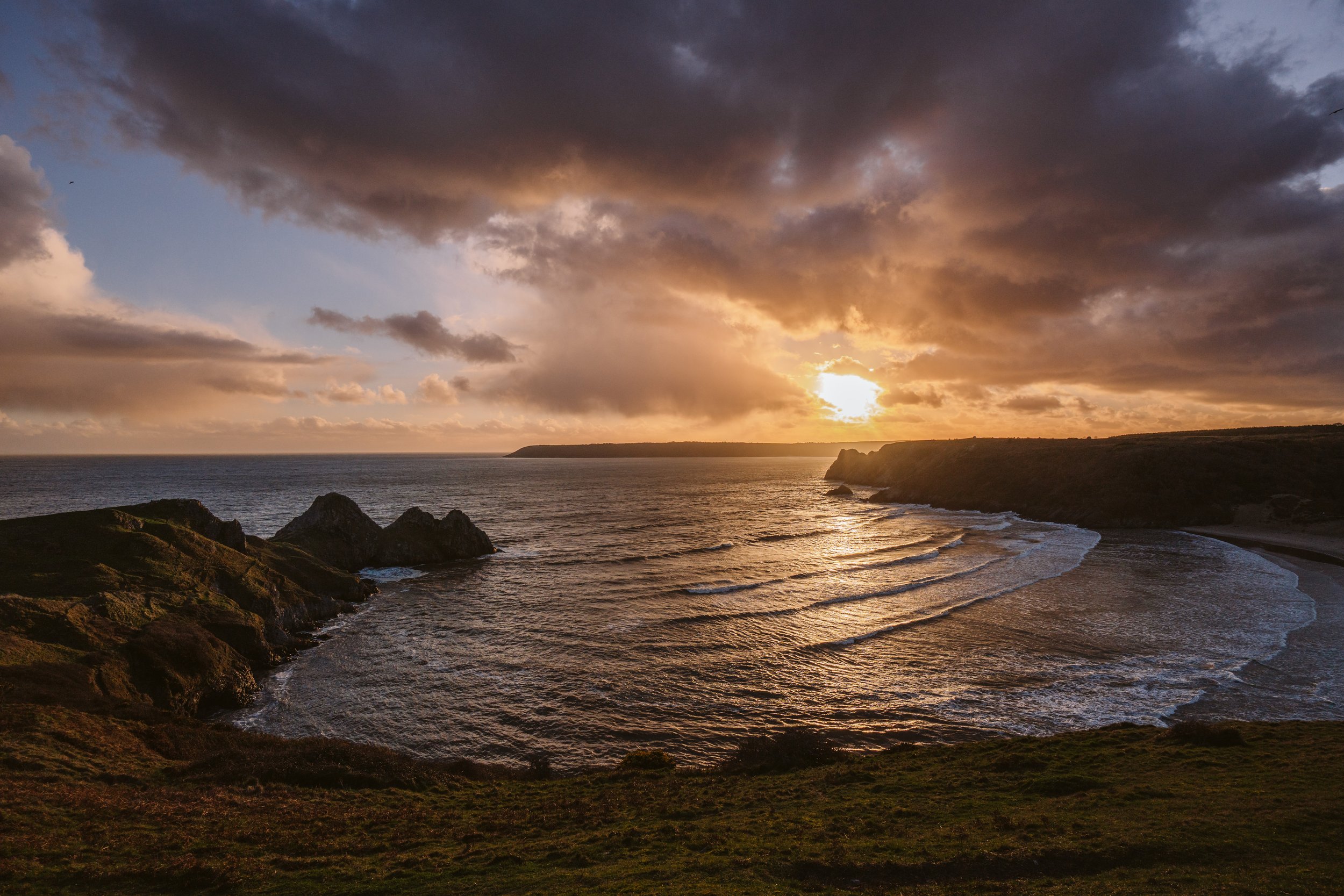 2024, Three Cliffs Sunset, HR (1).jpg
