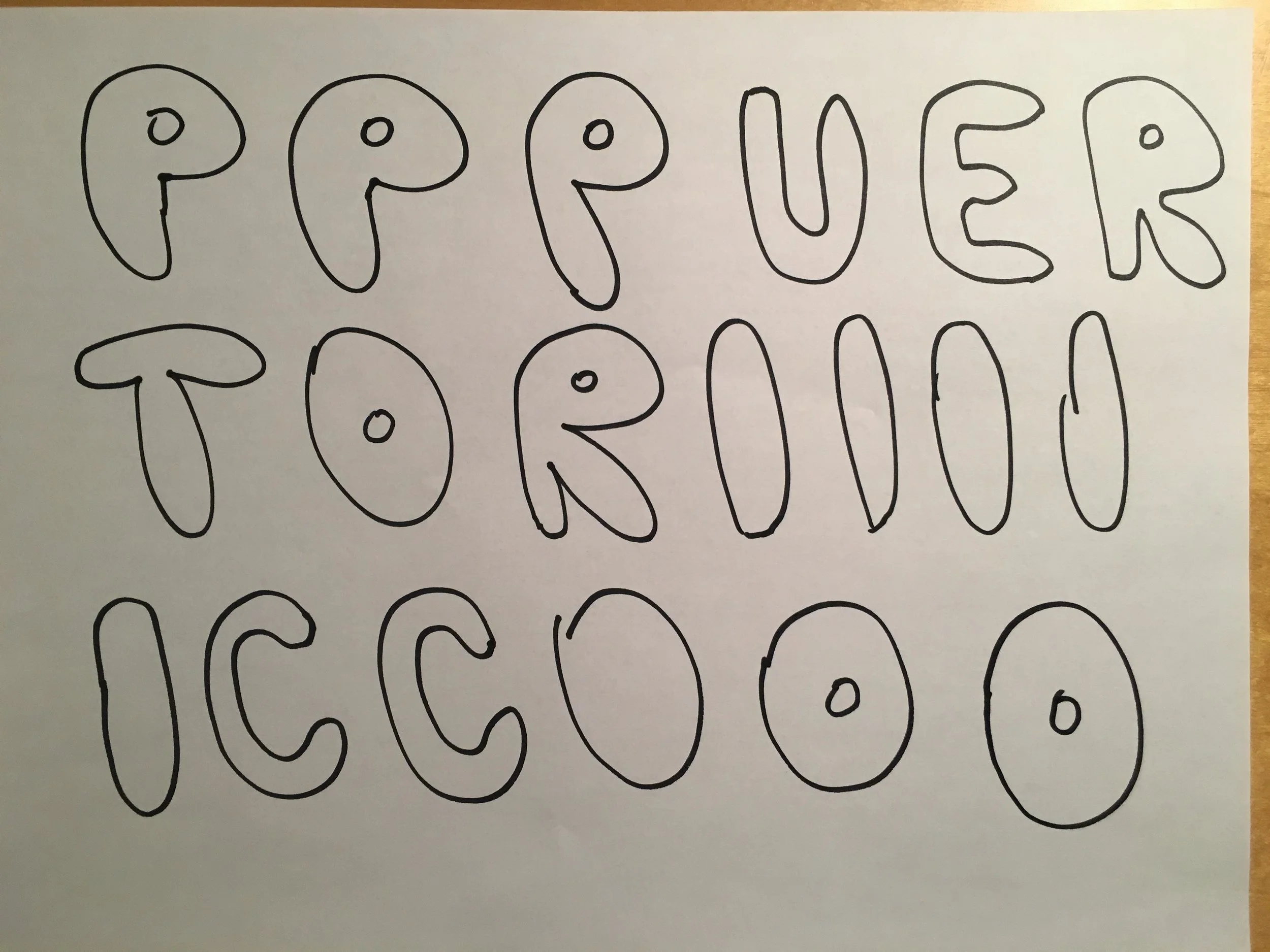 Drawing with sharpies