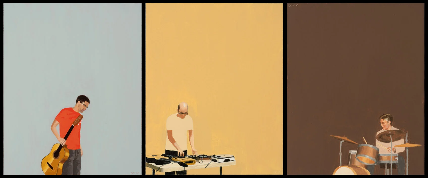 TRIO / oil on panel / 8x10in each (triptych) / 2009