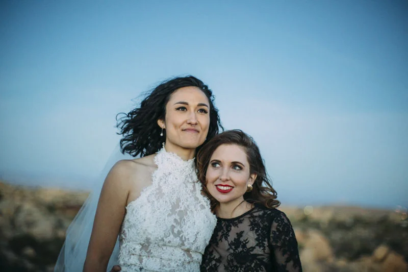 Talawahee Ranch Wedding, Joshua Tree Wedding Venue, Two Brides, Lesbian Wedding, Yucca Valley Desert Wedding, Planning and Design: Art & Soul Events LGBTQ Wedding Planner