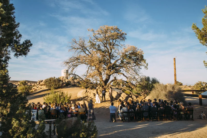Talawahee Ranch Wedding, Joshua Tree Wedding Venue, Ceremony Tree, Yucca Valley Desert Wedding, Planning and Design: Art & Soul Events
