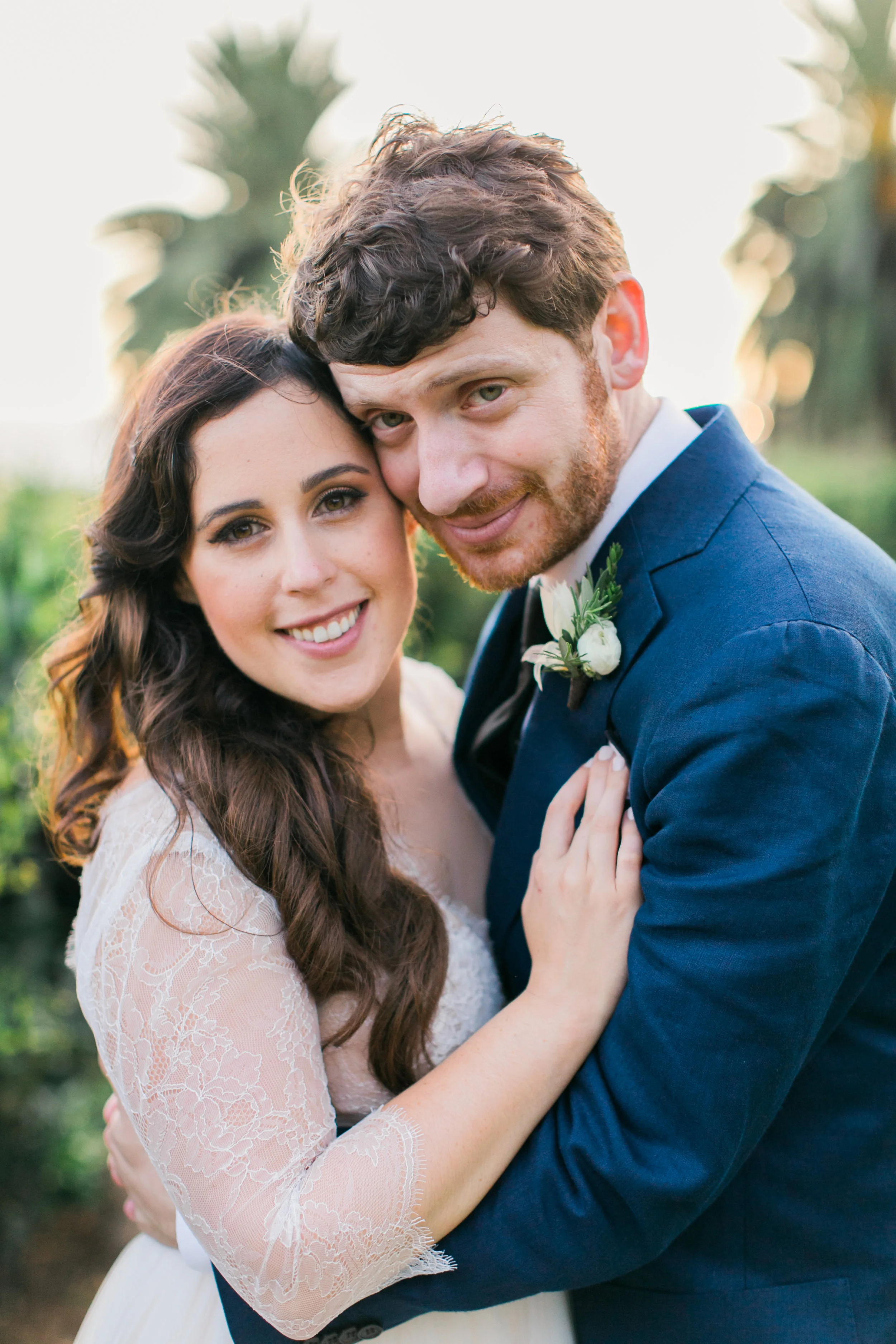 Bride & Groom First Look Portraits, Bel Air Bay Club, Art & Soul Events, Bright & Bold Tropical Beach Wedding