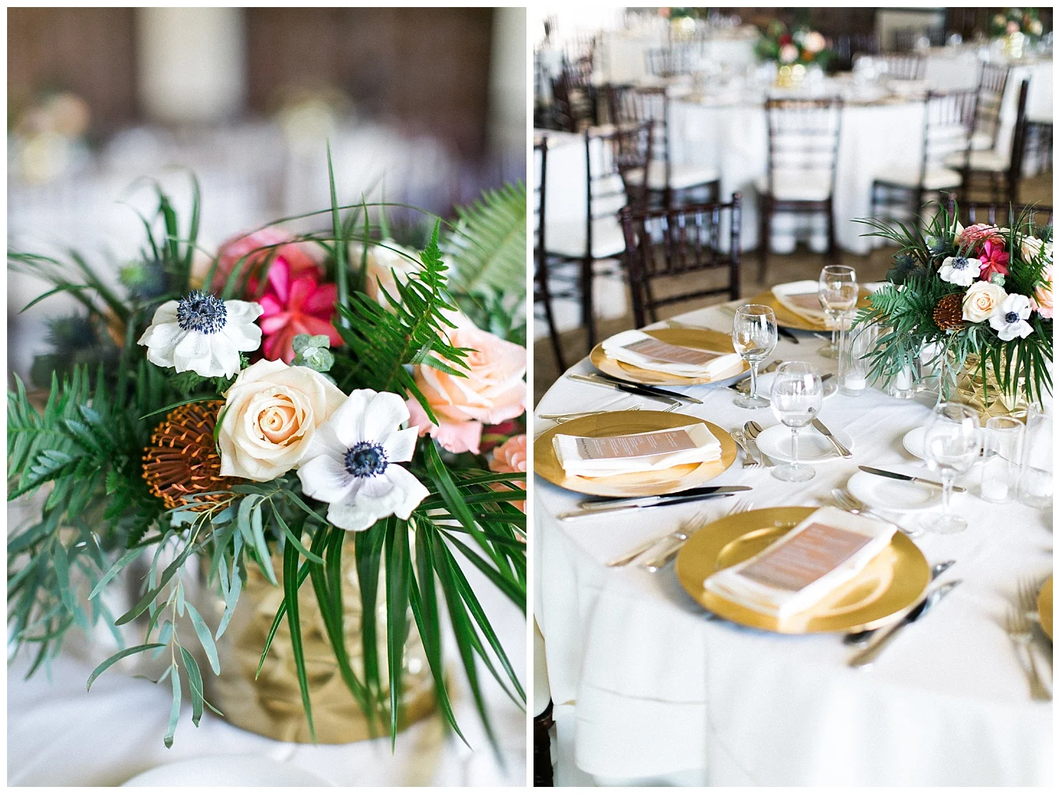 Tropical Jewish Spanish Fusion Floral Centerpiece Wedding at Bel Air Bay Club, Art & Soul Events