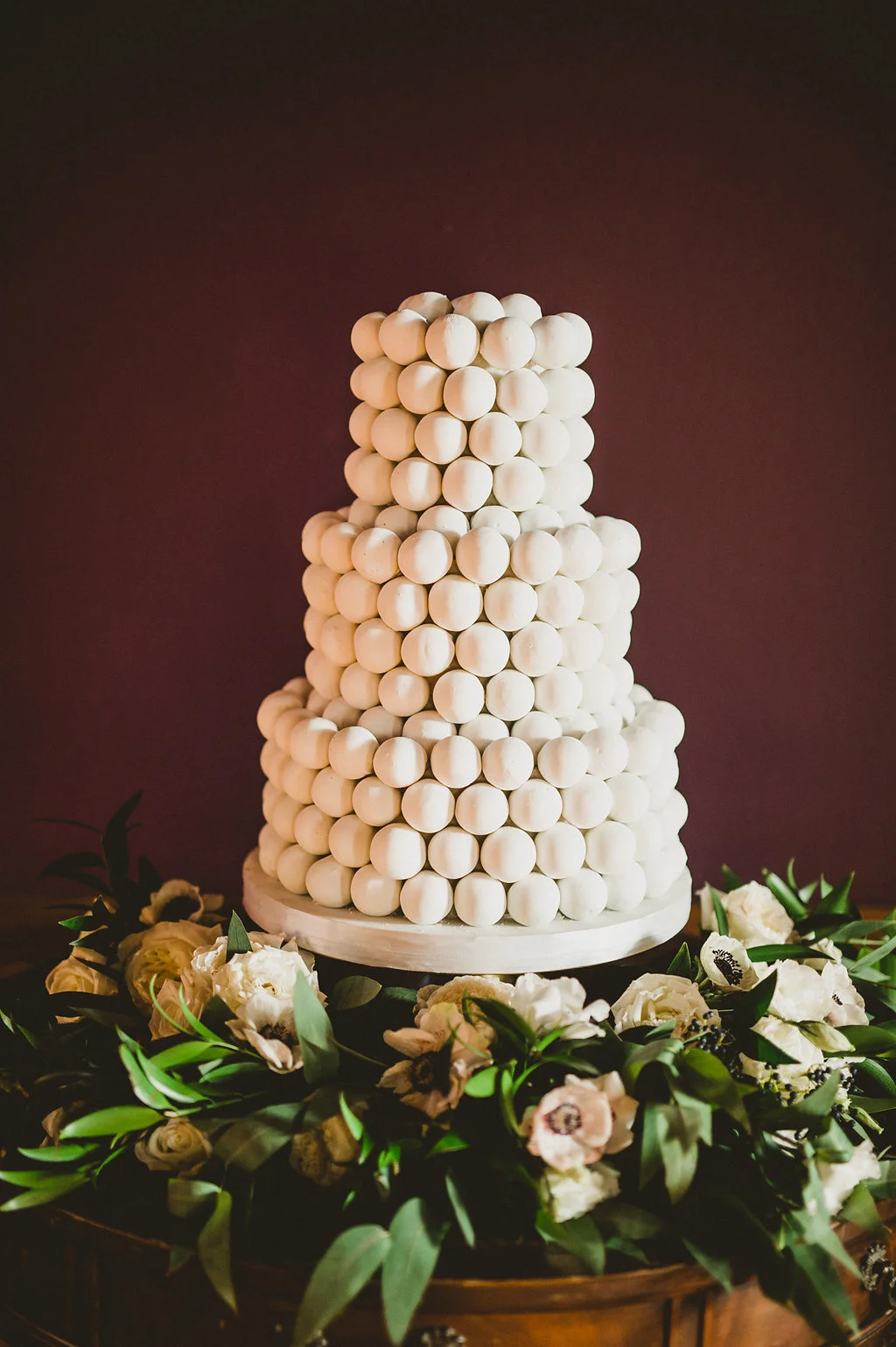 Paramour Estate Wedding, Ballroom Reception, Modern Croquembouche Wedding Cake, Paramour Mansion, Los Angeles Venue, Planning by Art & Soul Events, EP Love Photography