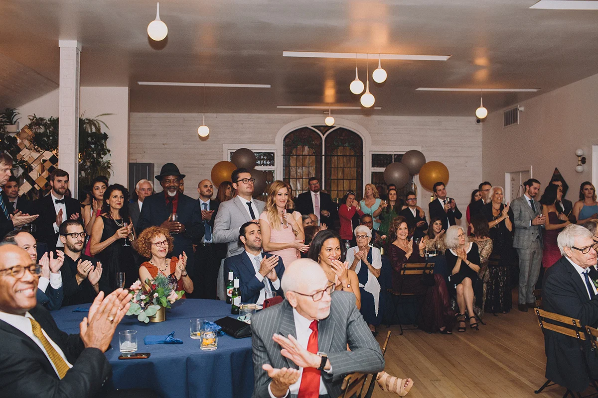 Celestial Jewish Cocktail Party Wedding Reception at The Ruby Street Los Angeles Wedding Venue, Art & Soul Events, Mandee Johnson Photography