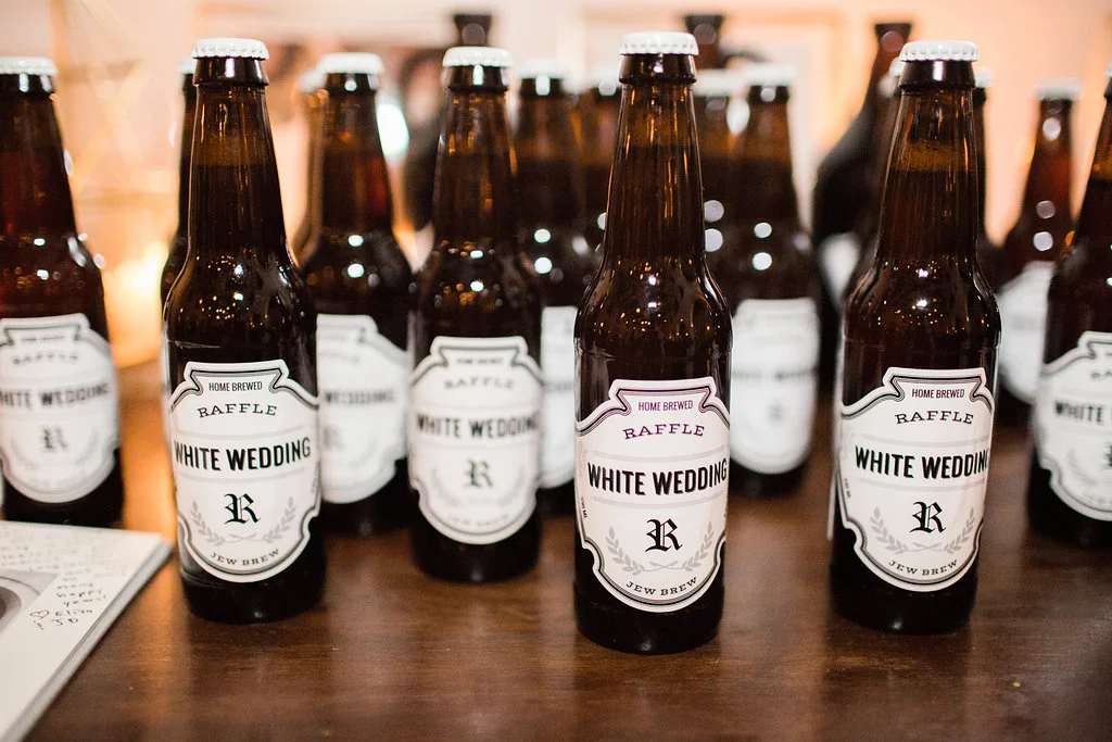 Home Brewed Beer Wedding favors, Photographer Casey Brodley