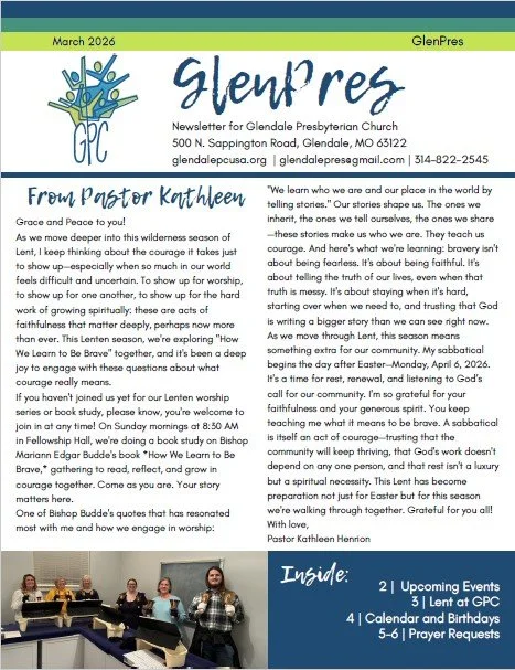 March 2026 GlenPres Cover