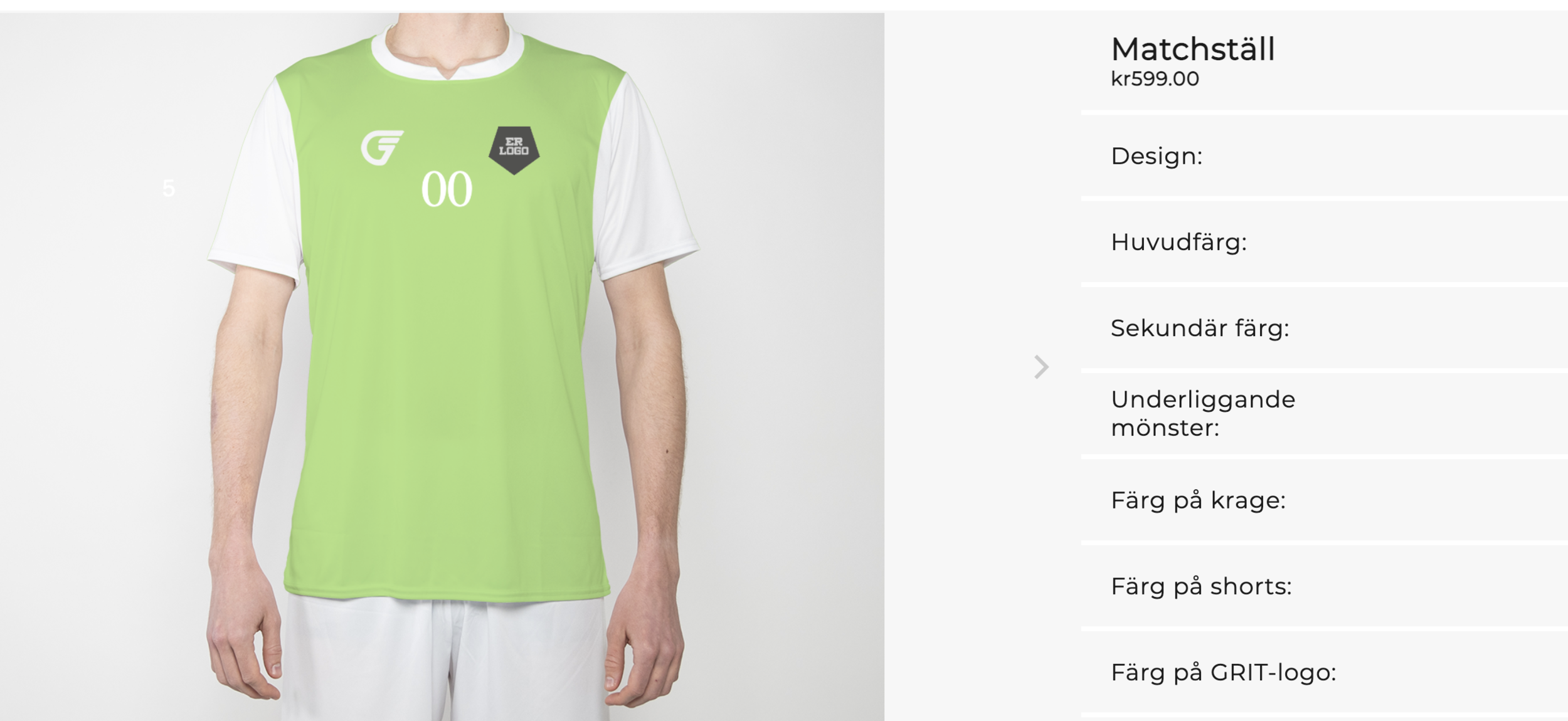 Matchställ fotboll - egen design-Grit Sportswear